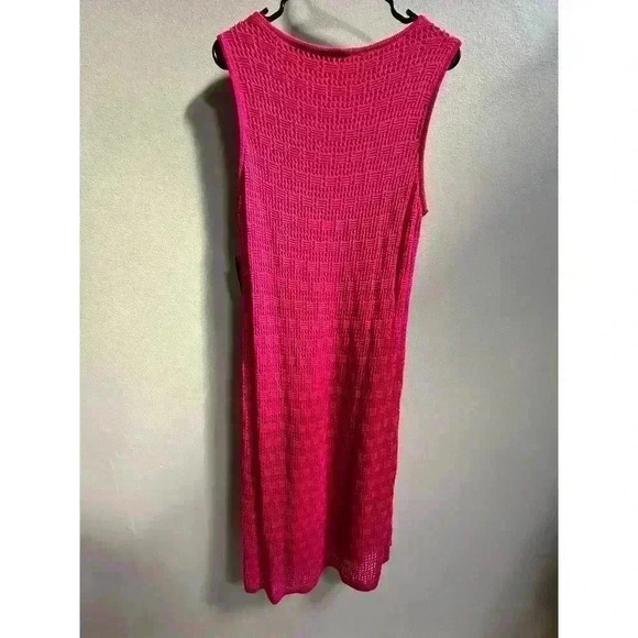 NWT | Chico’s Pointelle Knit Dress | Haute Pink | Women’s Size 3 or 16/18 - Picture 7 of 7
